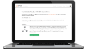 Bild inloggat läge huvudvy E-learningplattform | Säkra Utbildningar